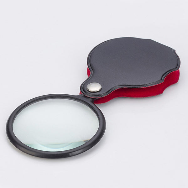 Lupa Plegable de Cuero 50mm - Portátil y Elegante - Image 2