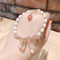 Transfer Flourishing Peach Blossom Baroque Pearl Bracelet Rosado