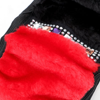 Funda de Volante Peluche Diamante Elástica Corta - Image 4