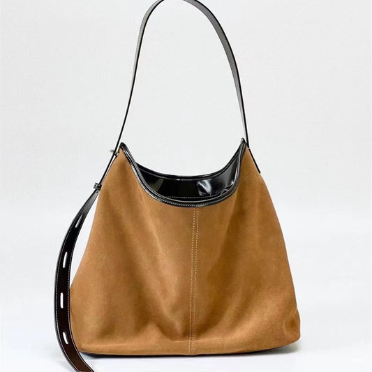 Bolso Bandolera de Cuero Mate para Mujer - Estilo Ejecutivo