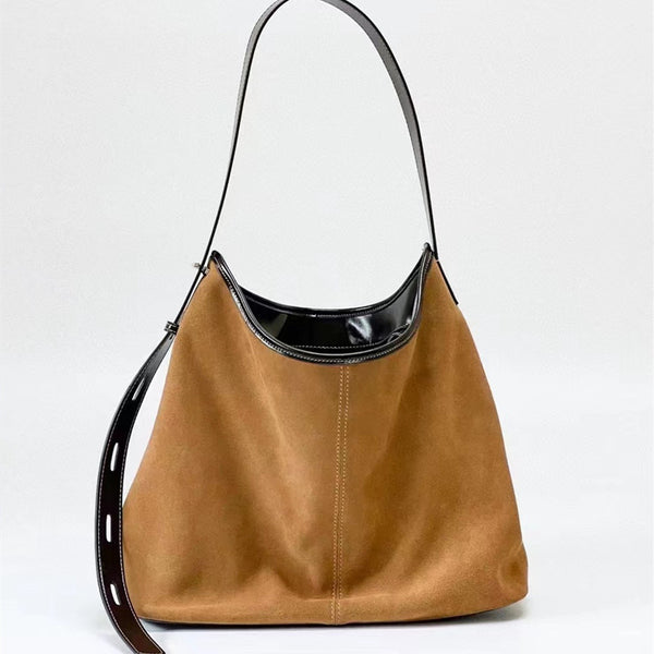 Bolso Bandolera de Cuero Mate para Mujer - Estilo Ejecutivo