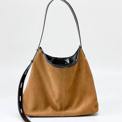 Bolso Bandolera de Cuero Mate para Mujer - Estilo Ejecutivo