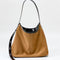Bolso Bandolera de Cuero Mate para Mujer - Estilo Ejecutivo
