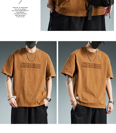 Playera Oversize Pesada de Manga Corta para Hombre - Image 34