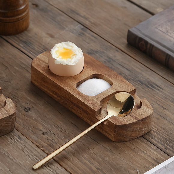 Set Completo para Decorar Hueveras con Bandeja de Madera, Perforador y Soporte