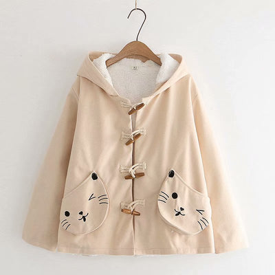Chaqueta de Algodón con Capucha y Bordados - Image 6