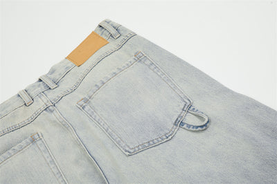 Overol Denim Claro para Hombre con Múltiples Bolsillos y Corte Recto Ancho - Image 20