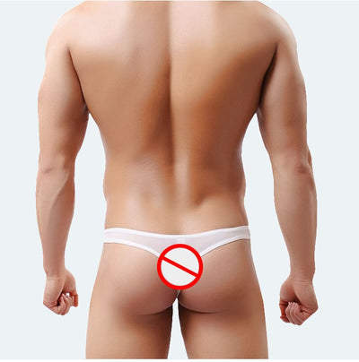 Tanga Transparente Respirable de Seda Helada para Hombre - Image 23