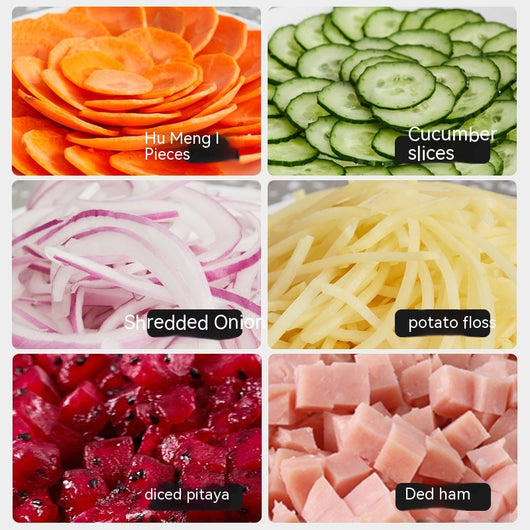 Cortadora Eléctrica Multifunción para Frutas y Verduras Uso Comercial - Image 3