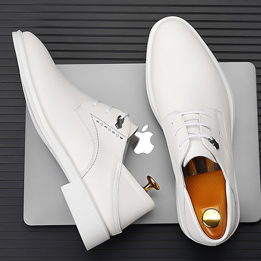 Zapatos de Vestir Ejecutivos en Cuero Suave con Punta Pronunciada - Image 3