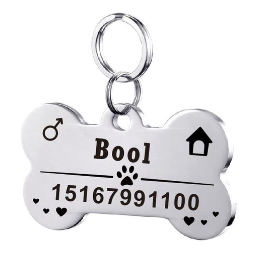 Placa de Identificación para Perro en Acero Inoxidable Personalizada - Image 36