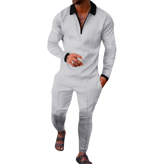 Conjunto Deportivo Otoñal de Dos Piezas para Hombre - Pantalón Largo y Sudadera - Image 5