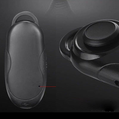 Black mini Bluetooth controller with joystick and buttons, shown with icons for gaming, music, camera, and e-reading. - Image 2