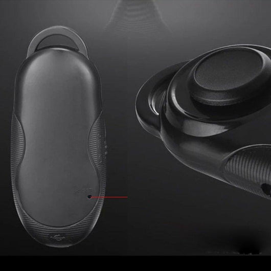 Black mini Bluetooth controller with joystick and buttons, shown with icons for gaming, music, camera, and e-reading. - Image 2