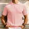 Camisa Casual Hombre Manga Corta Cuello Solapa Ajuste Relajado