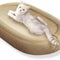 Rascador de Sisal Extragrande para Gatos con Diseño Acogedor y Cama Integrada