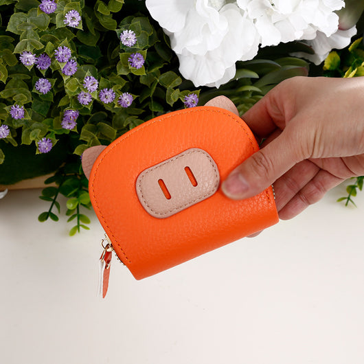 Monedero Compacto con Protección Antimagnética - Diseño Adorable de Cerdo - Image 3