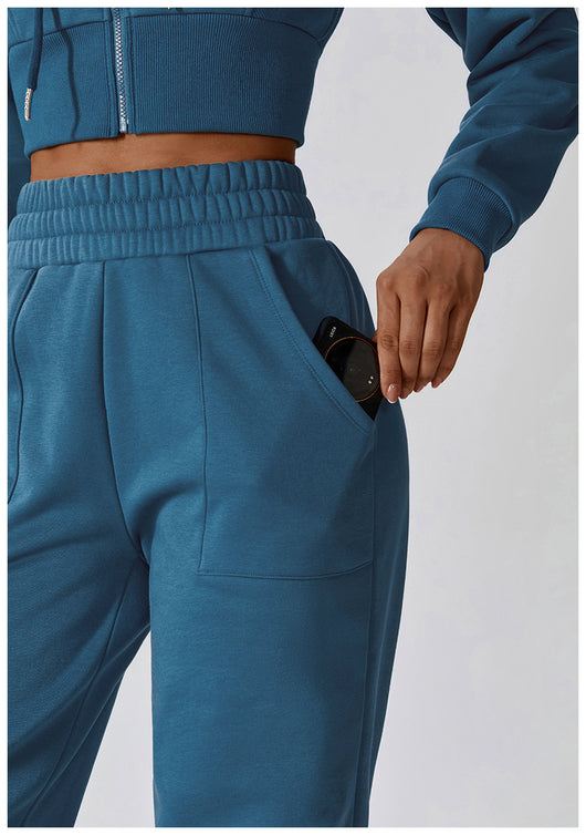 Pantalones Deportivos de Terciopelo Polar para Mujer - Corte Recto y Cómodo - Image 20