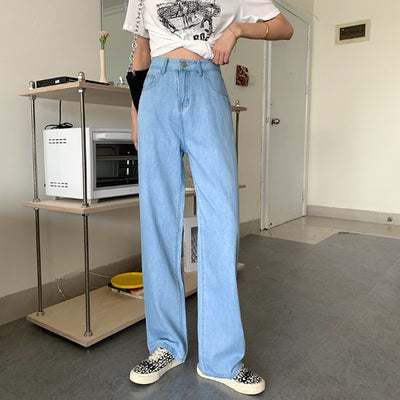 Pantalón Recto Cintura Alta Holgado Estilo Mop - Image 15