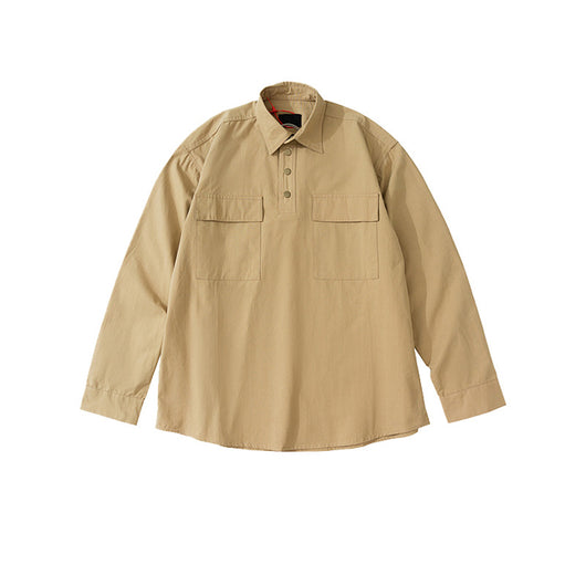 Camisa de Lona Estilo Street Otoño-Invierno Unisex de Manga Larga - Image 8