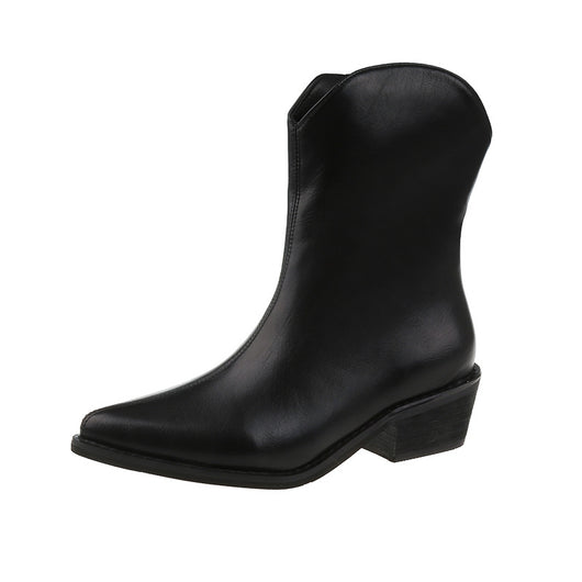 Botas Martin de Tacón Grueso y Punta Afilada para Primavera y Otoño - Image 12