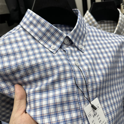 Camisa Casual de Cuadros en Algodón Puro para Primavera y Otoño - Image 3