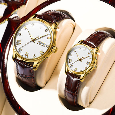 Reloj Mecánico Unisex Resistente al Agua con Cristales Incrustados - Image 3