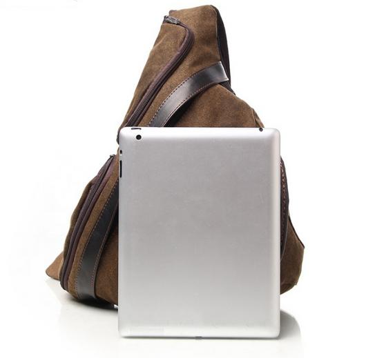 Bolsa de Lona Retro Coreana para Hombre - Mochila Diagonal Estilo Estudiante