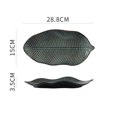 Plato de Cerámica Artesanal Hoja Japonesa - Diseño Exclusivo para tu Mesa - Image 16
