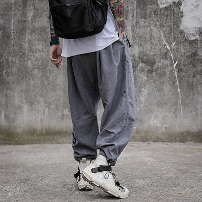 Pantalones Harlem Cómodos con Cordón Ajustable - Estilo Hip-Hop Coreano