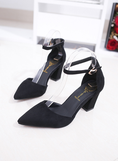 Sandalias de Tacón Alto Punta Afilada con Hebilla - Estilo Europeo Verano - Image 7
