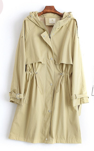 Gabardina Recta con Capucha para Mujer - Image 7