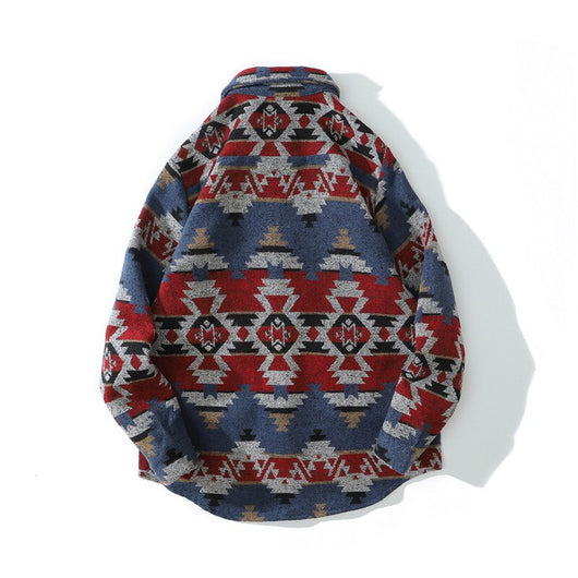 Camisa Acolchada Étnica en Lana - Image 3