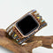 Pulsera Envolvente de 5 Capas Ónix Desgastado con Correa Trenzada Boho
