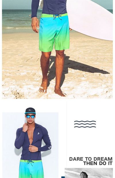 Traje de Baño Manga Larga con Protección Solar para Hombre - Image 18