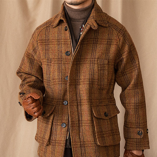 Chaqueta Safari Tweed con Mangas Raglán