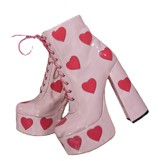 Botas de Tacón Alto con Base Reforzada y Detalle de Corazón - Image 11