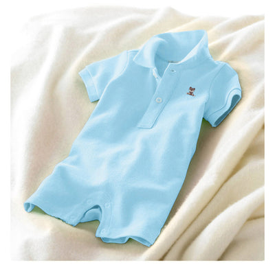 Enterizo Tipo Polo para Bebé con Cuello Solapa - Image 6