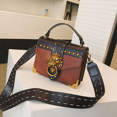 Bolso Bandolera de Moda con Cabeza de León Metálica - Image 30