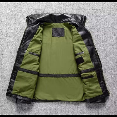 Chaqueta de Cuero Genuino Premium - Piel de Vaca Suave - Image 14