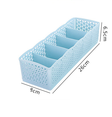 Organizador de Plástico Apilable 5 Compartimentos para Ropa Interior y Calcetines - Image 6