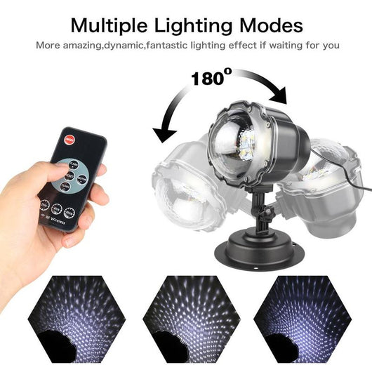 Proyector LED de Nieve Navideño con Luz Dinámica - Image 4