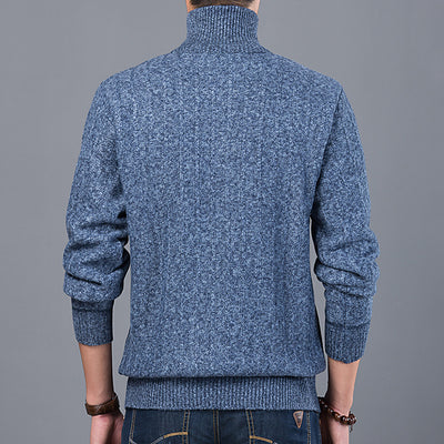 Suéter Cuello Alto Manga Larga Acolchado para Hombre - Image 11