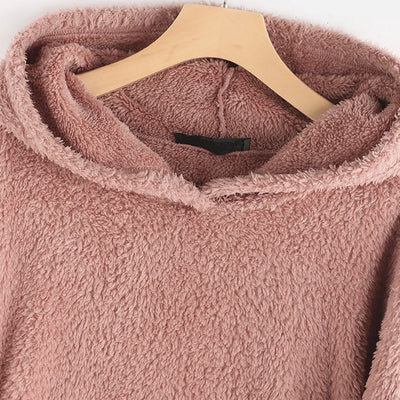 Suéter Reversible de Terciopelo con Capucha y Estampado de Gato - Image 10