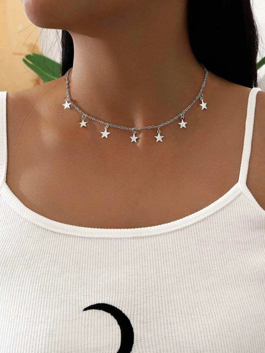 Collar Colgante Estrella de Cinco Puntas - Diseño Minimalista - Image 2
