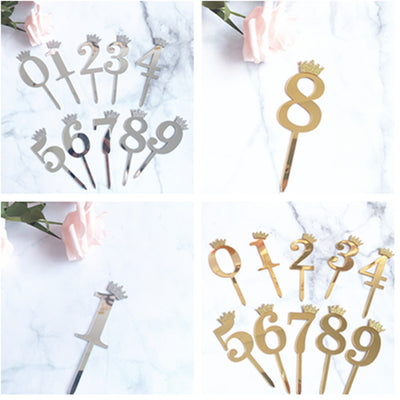 Corona Glitter con Brillo para Tartas de Cumpleaños - Decoración Acrílica - Image 43