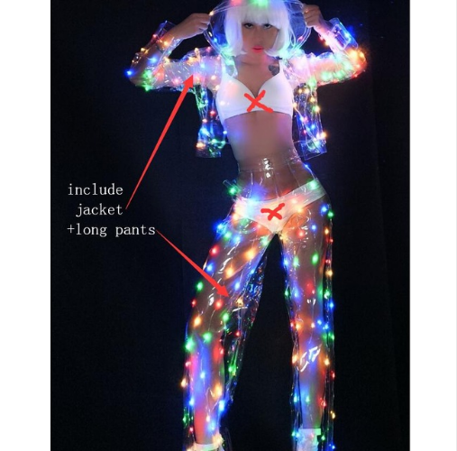 Gorras LED Transparentes Multicolor para Fiestas y Eventos DJ - Image 8