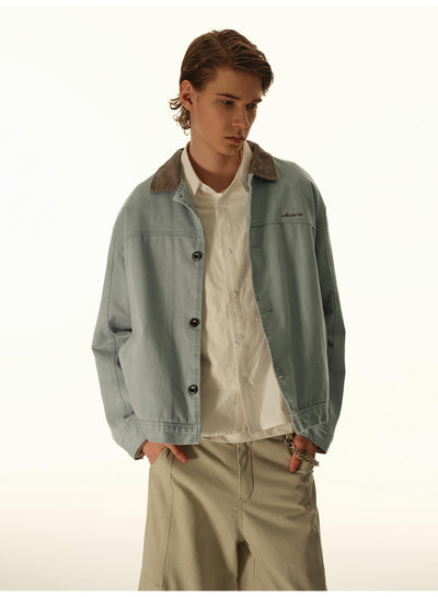 Chaqueta de Trabajo Retro Corta para Hombre - Image 10
