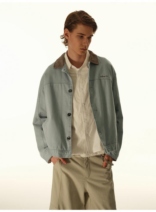 Chaqueta de Trabajo Retro Corta para Hombre - Image 10