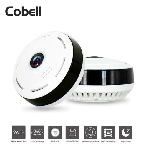 Cámara IP WiFi 960P Panorámica 360° con Visión Nocturna y Lente Gran Angular